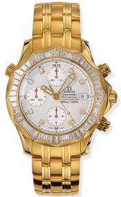 Omega Seamaster Diver 300M Automatic 41.5 Chronograph Yellow Gold / Diamond / Silver / Bracelet