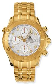 Omega Seamaster Diver 300M Automatic 41.5 Chronograph Yellow Gold / Silver / Bracelet