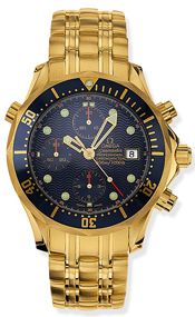 Omega Seamaster Diver 300M Automatic 41.5 Chronograph Yellow Gold / Silver / Bracelet