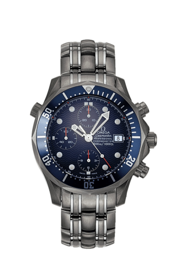 Omega Seamaster Diver 300M Automatic 41.5 Chronograph Titanium / Blue / Bracelet
