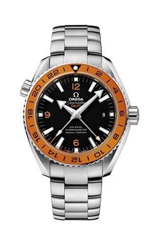 Omega Seamaster Planet Ocean 600M Co-Axial 43.5 GMT Stainless Steel / Orange Numerals / Bracelet