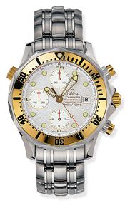 Omega Seamaster Diver 300M Automatic 41.5 Chronograph Stainless Steel / Yellow Gold / Silver / Bracelet