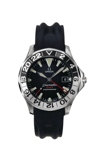 Omega Seamaster Diver 300M Automatic 41 GMT Stainless Steel / Black / Rubber
