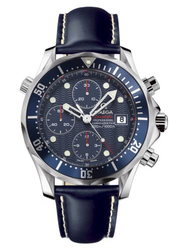 Omega Seamaster Diver 300M Automatic 41.5 Chronograph Stainless Steel / Blue / Rubber