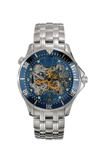 Omega Seamaster Diver 300M Automatic 41 White Gold / Skeleton / Bracelet / 50th Anniversary
