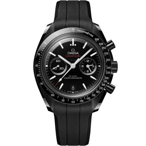 Omega Speedmaster Moonwatch Co-Axial Master Chronometer Dark Side of the Moon / Rubber