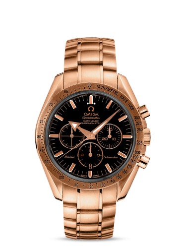 Omega Speedmaster Broad Arrow Red Gold / Black / Bracelet / Michael Schumacher