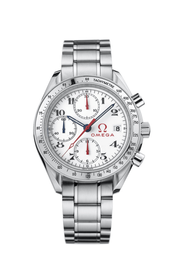 Omega Speedmaster Date 40 Stainless Steel / White / Bracelet / Olympic Los Angeles 1932