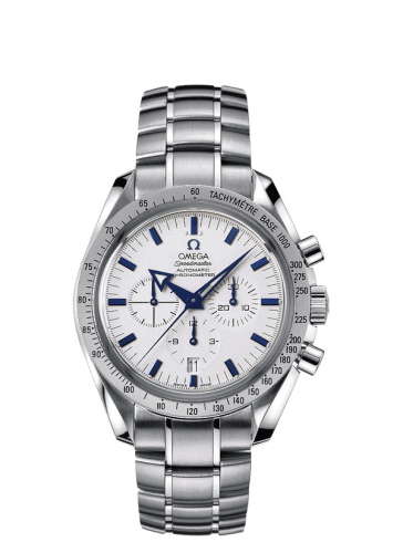 Omega Speedmaster Broad Arrow Stainless Steel / White / Bracelet