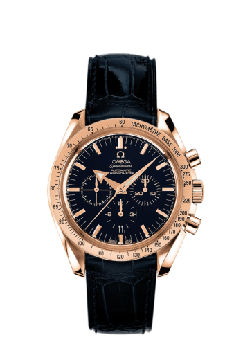 Omega Speedmaster Broad Arrow Red Gold / Blue