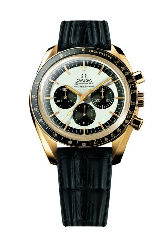Omega Speedmaster Professional Moonwatch Yellow Gold / Golden Panda