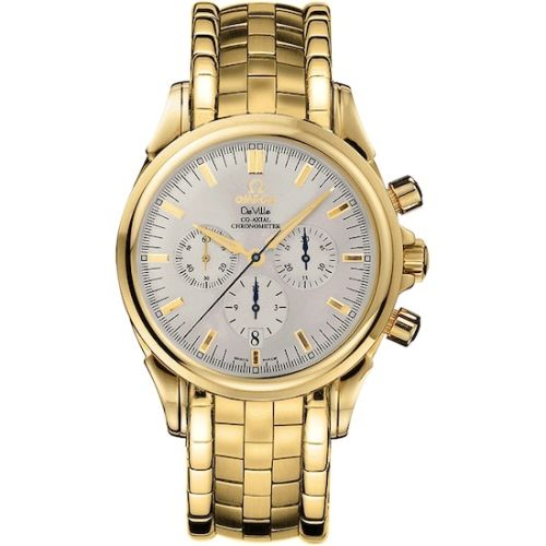 Omega De Ville Co-Axial 41 Chronograph Yellow Gold / Silver / Bracelet