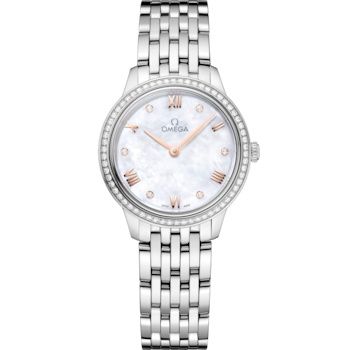 De Ville Quartz 27.5 Stainless Steel - Diamond / MOP / Bracelet
