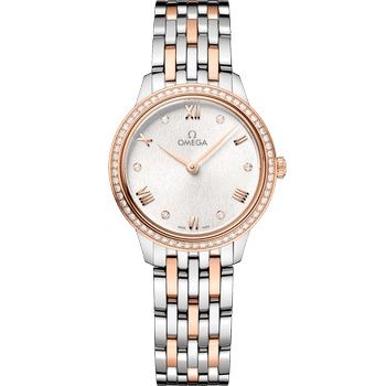 De Ville Quartz 27.5 Stainless Steel - Sedna Gold - Diamond / Silver / Bracelet