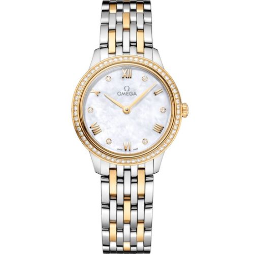 De Ville Quartz 27.5 Stainless Steel - Yellow Gold - Diamond / MOP / Bracelet