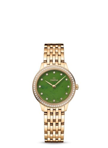 De Ville Quartz 27.5 Yellow Gold - Diamond / Jade - Diamond / Bracelet