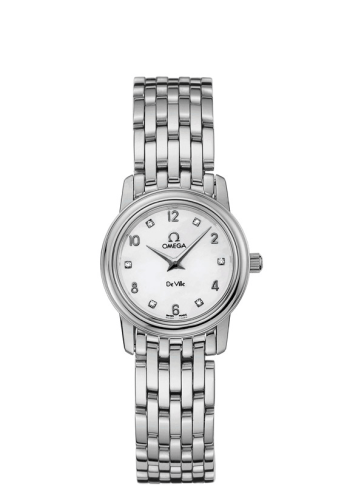 Omega De Ville Prestige Quartz 22 Stainless Steel / White / Bracelet
