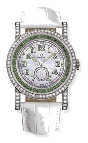 Omega Museum Collection N° 1 "Pilots 1938" Aquarella Tsavorite