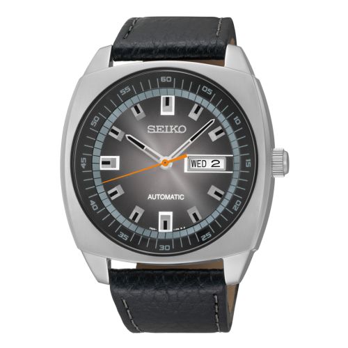 Seiko Recraft Cushion Stainless Steel / Grey / Strap