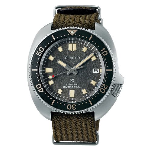 Seiko Prospex Diver 1970 Stainless Steel / Grey - Brown / NATO