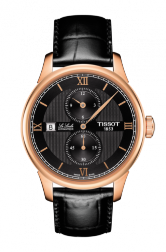 Tissot Le Locle Regulateur Pink Gold / Black