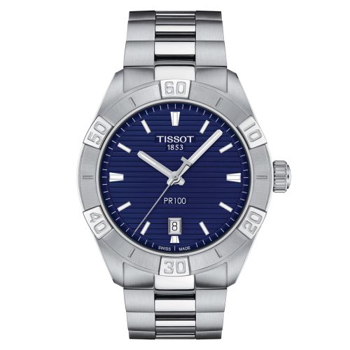 Tissot PR 100 Sport Gent Stainless Steel / Blue / Bracelet