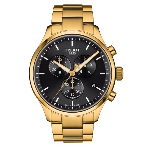 Tissot Chrono XL Classic Yellow Gold / Black / Bracelet
