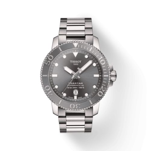 Tissot Seastar 1000 Powermatic 80 43 Stainless Steel / Grey / Bracelet