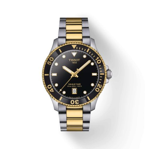 Tissot Seastar 1000 Quartz 40 Stainless Steel - Yellow Gold / Black