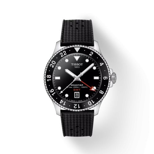 Tissot Seastar 1000 Quartz GMT 40 Stainless Steel / Black