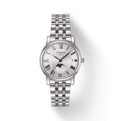Tissot Carson Premium Lady Moonphase Stainless Steel / Silver/ Bracelet
