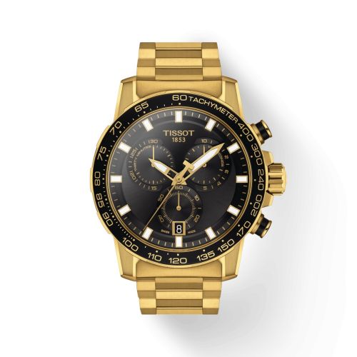 Tissot Supersport Chrono Yellow Gold / Black / Bracelet