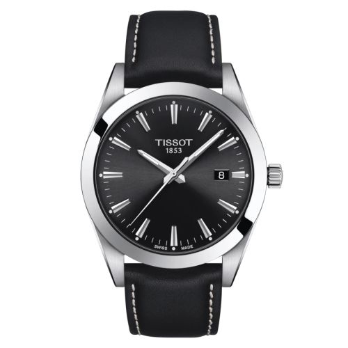 Tissot Gentleman Quartz Stainless Steel / Black / Strap