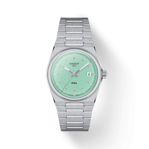 Tissot PRX Quartz 35 Stainless Steel / Mint Green
