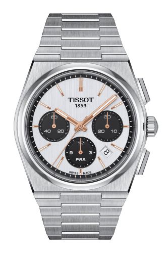 Tissot PRX Chronograph Stainless Steel / Silver