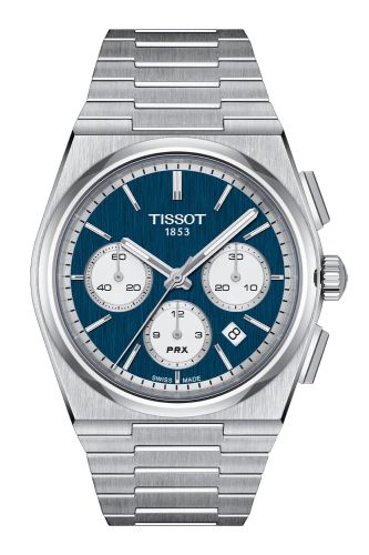 Tissot PRX Chronograph Stainless Steel / Blue