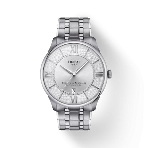 Tissot Chemin Des Tourelles Powermatic 80 42 Stainless Steel / Silver / Bracelet