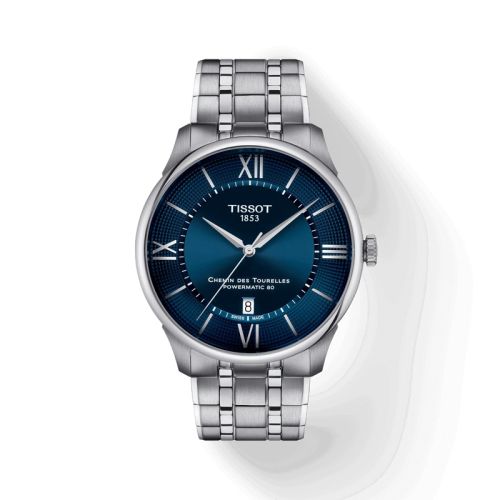 Tissot Chemin Des Tourelles Powermatic 80 42 Stainless Steel / Blue / Bracelet