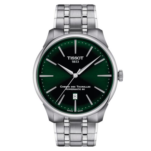 Tissot Chemin Des Tourelles Powermatic 80 42 Stainless Steel / Green / Bracelet