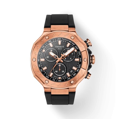 Tissot T-Race Chronograph Rose Gold / Black / Rubber