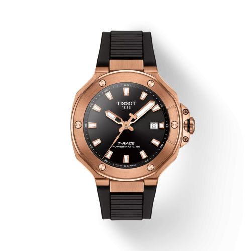 Tissot T-Race Powermatic 80 Rose Gold / Black / Rubber