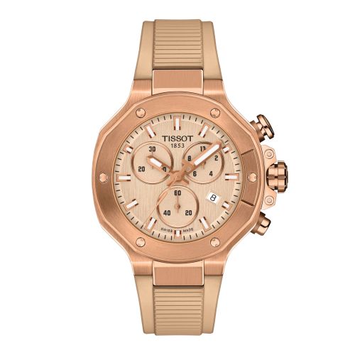 Tissot T-Race Chronograph 38 Carnation Gold / Nude