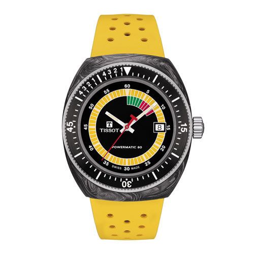 Tissot Sideral Forged Carbon / Yellow