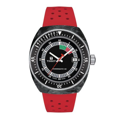 Tissot Sideral Forged Carbon / Red
