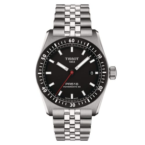 Tissot PR516 Powermatic 80 Stainless Steel / Black / Bracelet