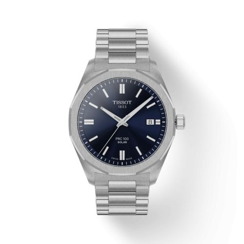 Tissot PRC 100 Solar Quartz 39 Stainless Steel / Blue / Bracelet