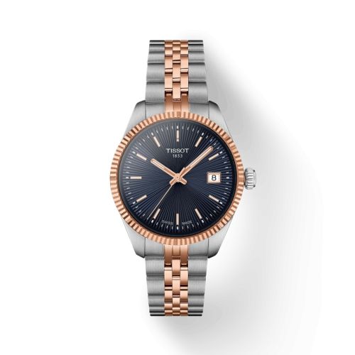 Tissot Ballade 34 Stainless Steel - Rose Gold / Blue / Bracelet