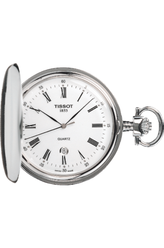 Tissot Savonette Quartz Stainless Steel / White-Roman