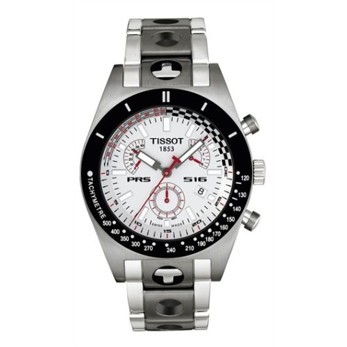 Tissot PRS 516 Quartz Chronograph 40 Stainless Steel / Silver / Bracelet