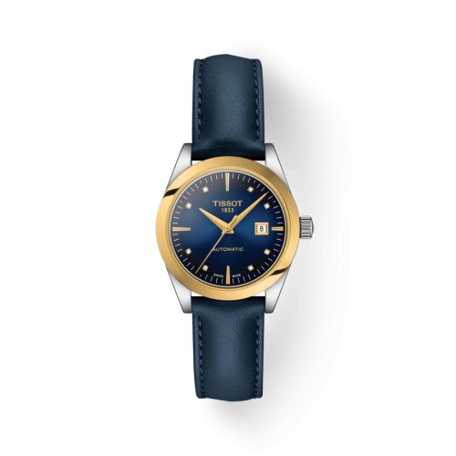 Tissot T-My Automatic Stainless Steel - Yellow Gold / Blue Gradient